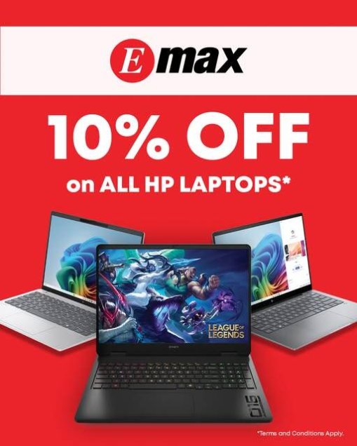 Get 10% On All HP Laptops