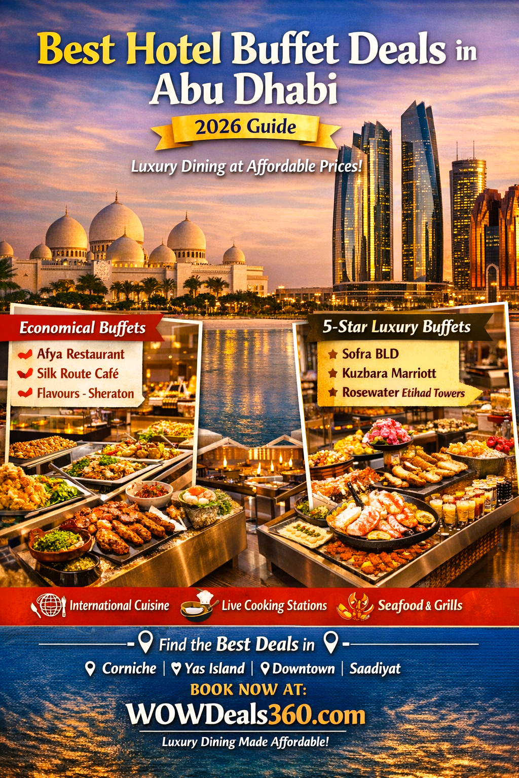 Top 10 Best Buffet Deals in Abu Dhabi 2026 | Luxury Dining at Affordable Prices